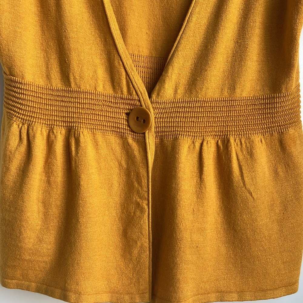 Classiques Entier Linen Blend Button Short Sleeve… - image 5